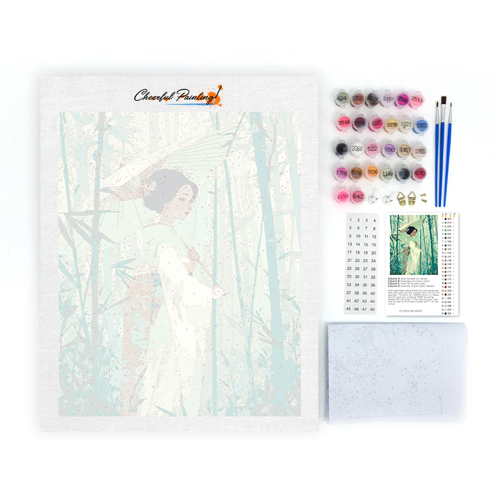 Silent Bamboo - Paint by Numbers