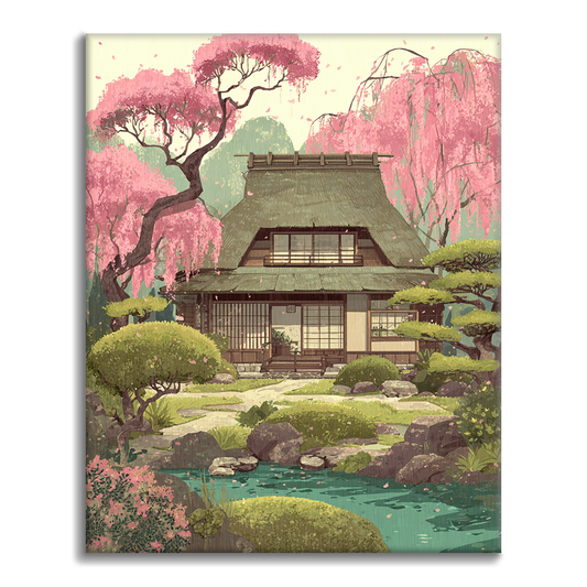 Spring Kasuga Sakura - Paint by Numbers