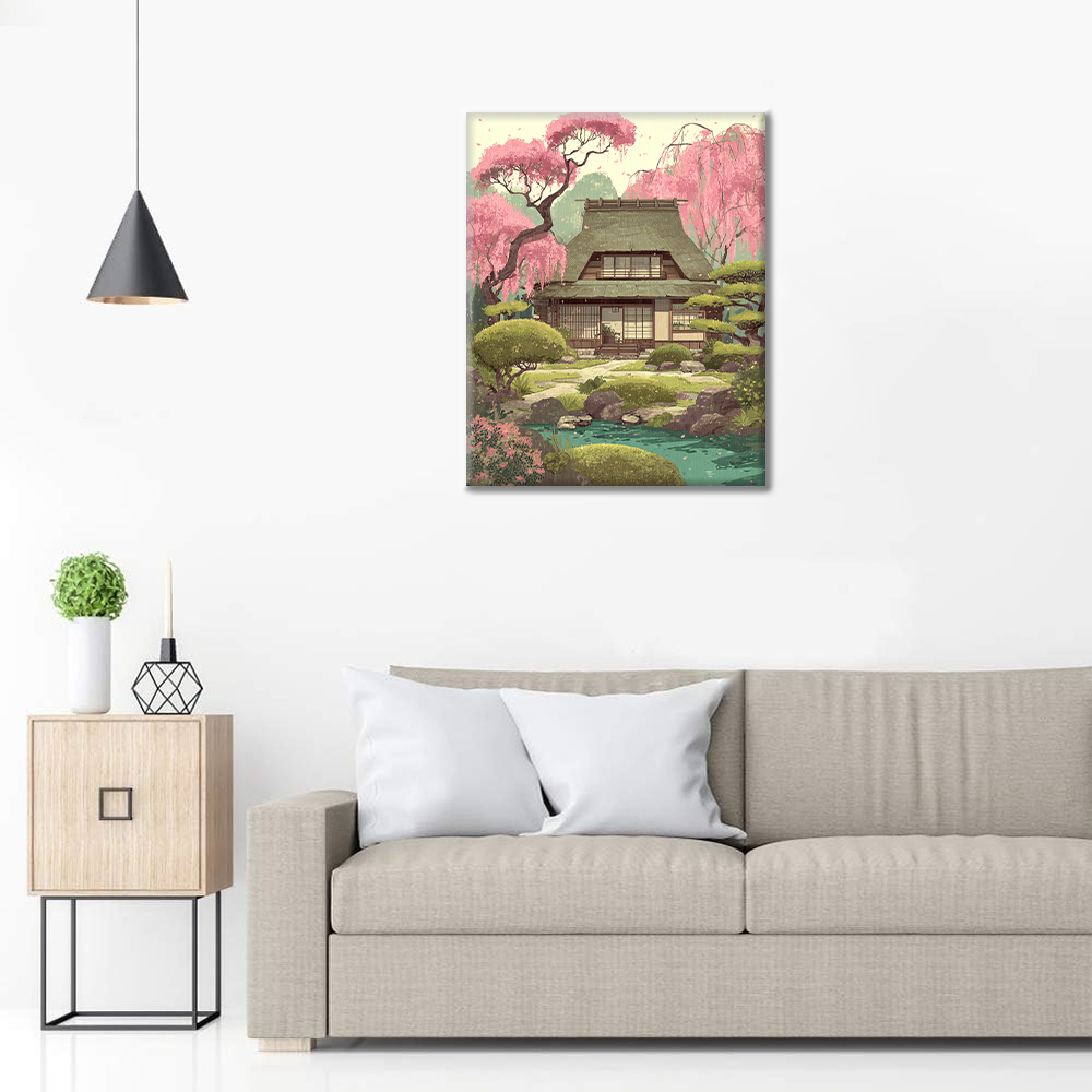 Spring Kasuga Sakura - Paint by Numbers