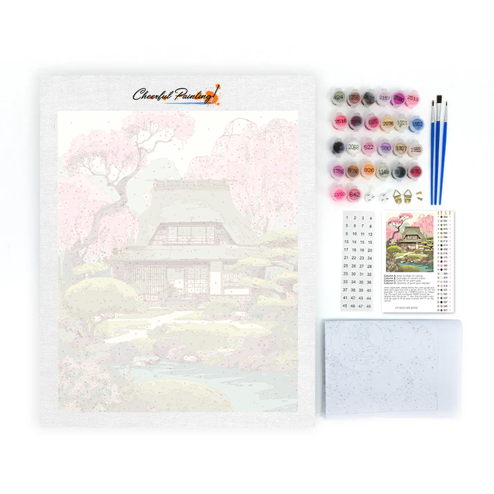 Spring Kasuga Sakura - Paint by Numbers