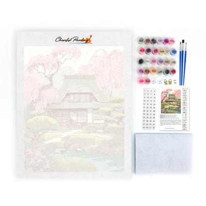 Spring Kasuga Sakura - Paint by Numbers