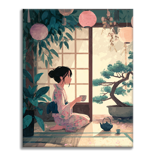 Tea in Tranquility - Paint by Numbers