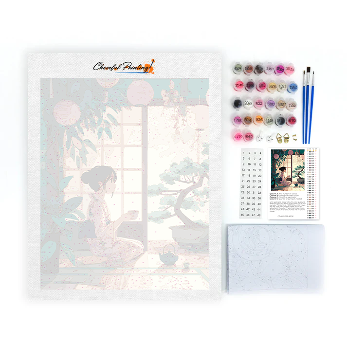 Tea in Tranquility - Paint by Numbers