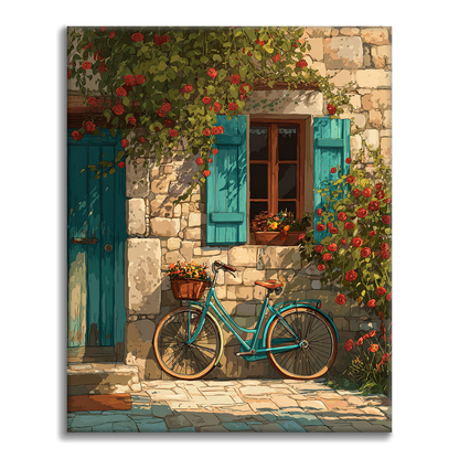 Garden Bicycle - Paint by Numbers