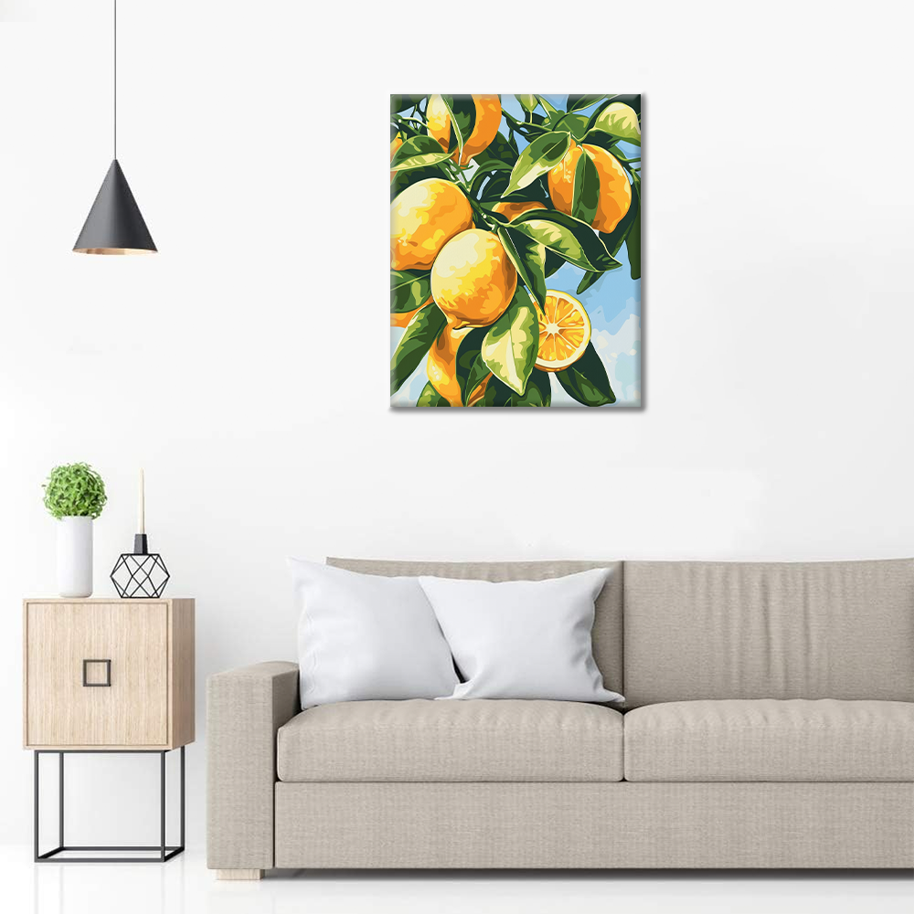 Lemon Branch - Paint by Numbers