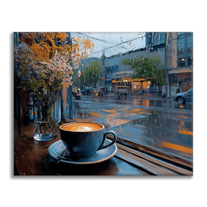 Rainy Day Café - Paint by Numbers