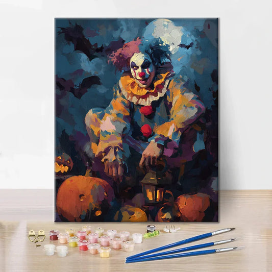 Clown Carnival Night - Paint by Numbers