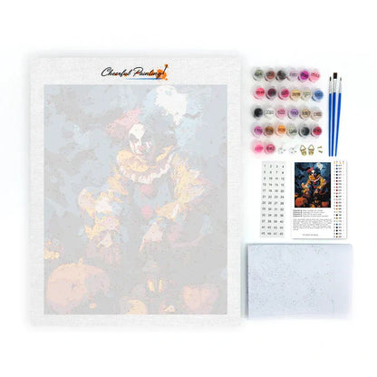 Clown Carnival Night - Paint by Numbers