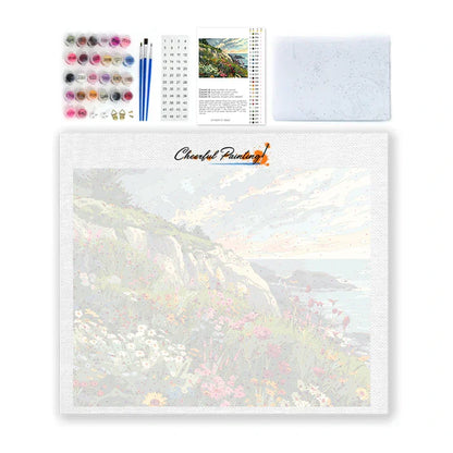 Coastal Flower Field - Paint by Numbers