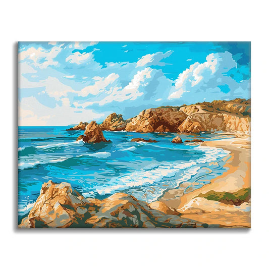 Coastal Rocks - Paint by Numbers