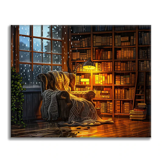Cozy Reading Corner - Paint by Numbers