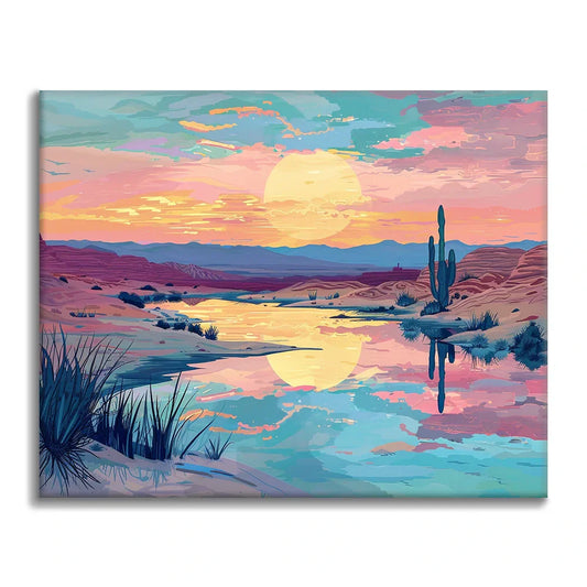 Desert Sunset - Paint by Numbers