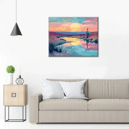 Desert Sunset - Paint by Numbers