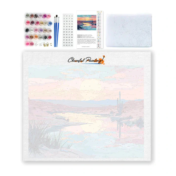 Desert Sunset - Paint by Numbers