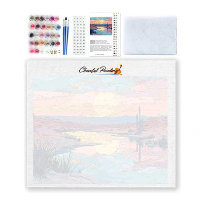 Desert Sunset - Paint by Numbers