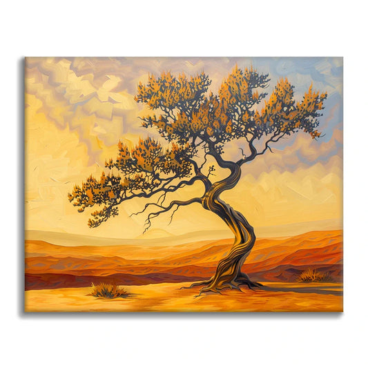 Desert Tree - Paint by Numbers
