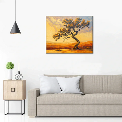 Desert Tree - Paint by Numbers