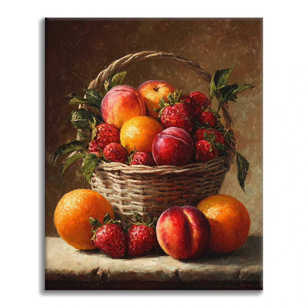 Fruit Basket - Paint by Numbers