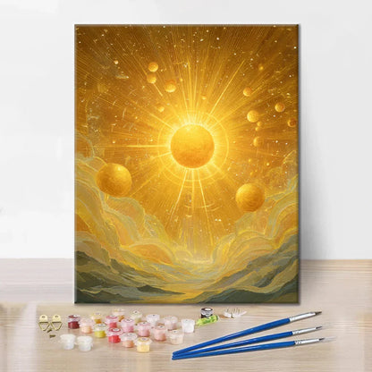 Golden Sun - Paint by Numbers