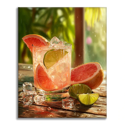 Grapefruit Fizz - Paint by Numbers
