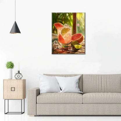 Grapefruit Fizz - Paint by Numbers