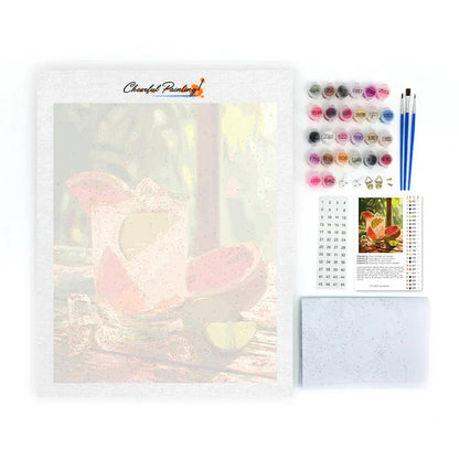 Grapefruit Fizz - Paint by Numbers