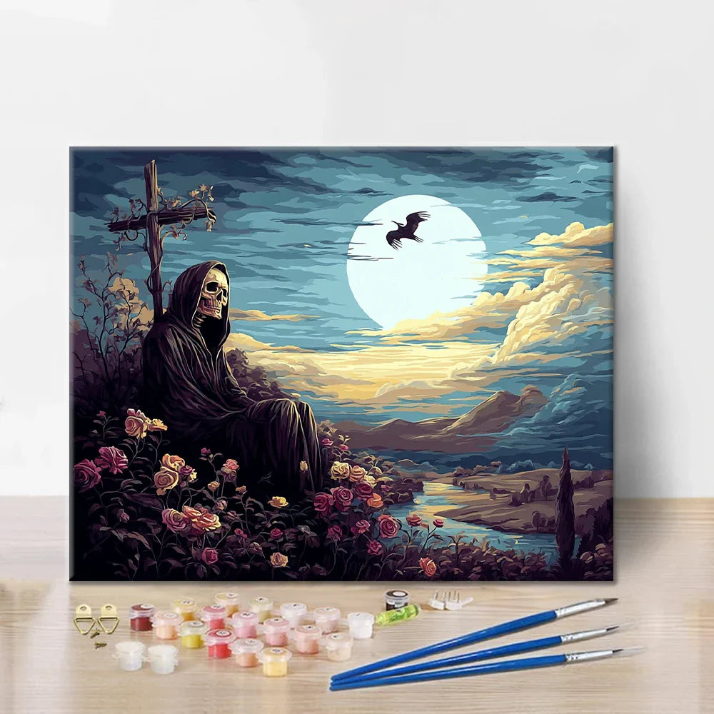 Graveyard Watcher - Paint by Numbers