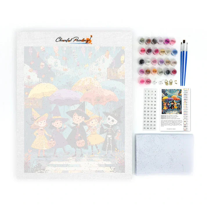 Halloween Candy Rain - Paint by Numbers
