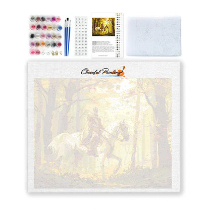 Knight on a Horse - Paint by Numbers
