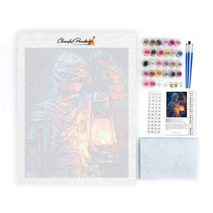 Lantern Mummy - Paint by Numbers