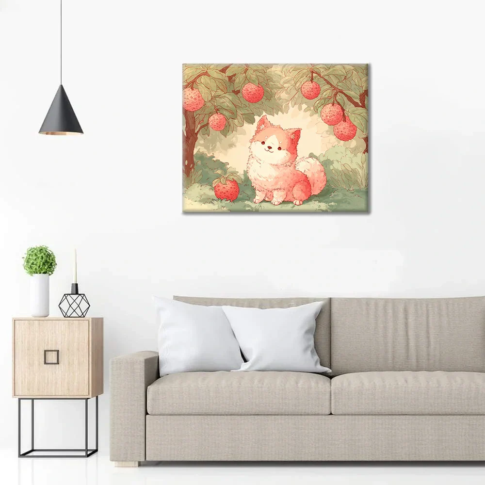 Lychee Puppy - Paint by Numbers