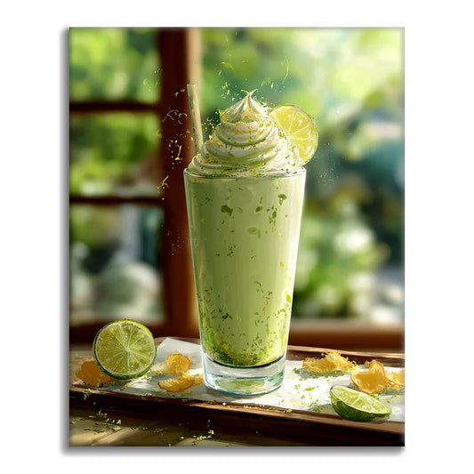 Matcha Smoothie - Paint by Numbers