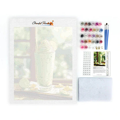Matcha Smoothie - Paint by Numbers