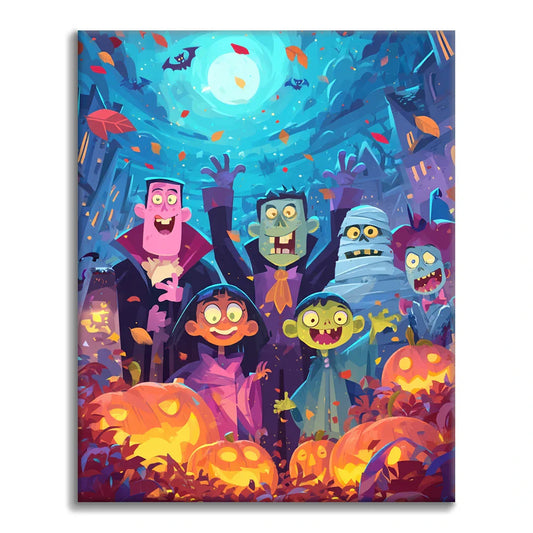 Monster Friends - Paint by Numbers