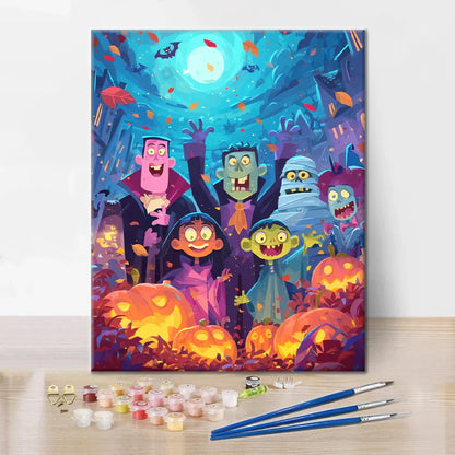 Monster Friends - Paint by Numbers
