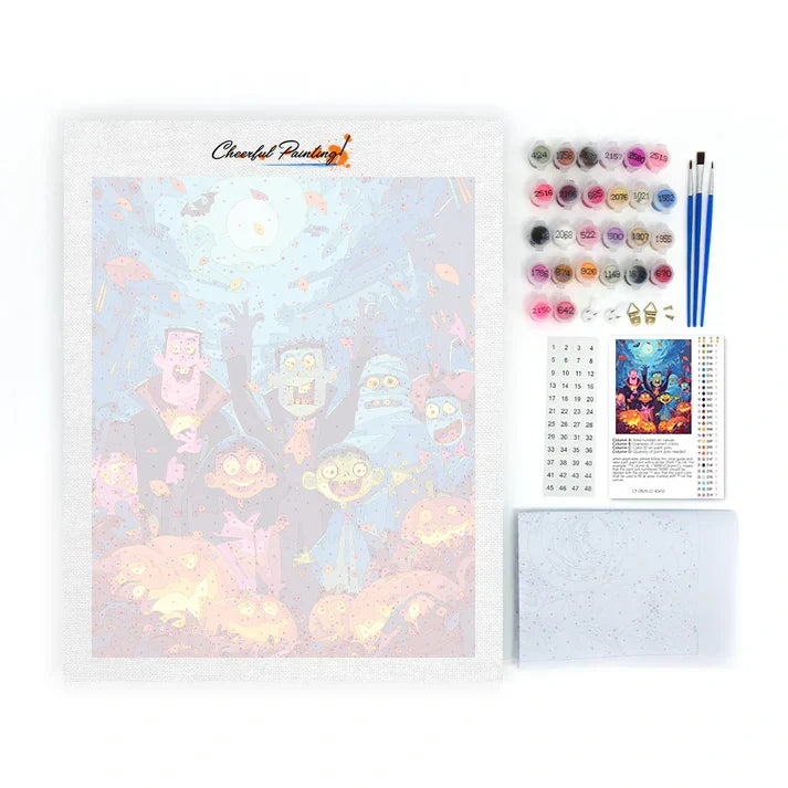 Monster Friends - Paint by Numbers