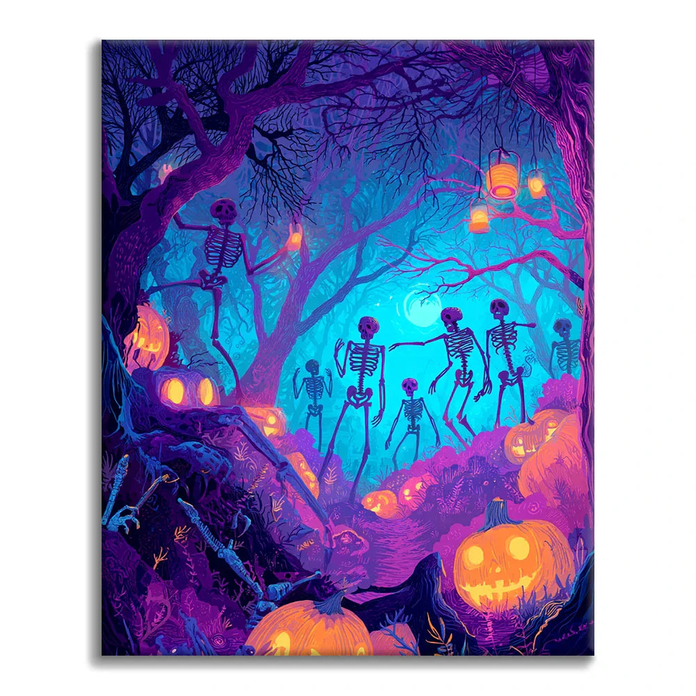 Skeletons Party - Paint by Numbers