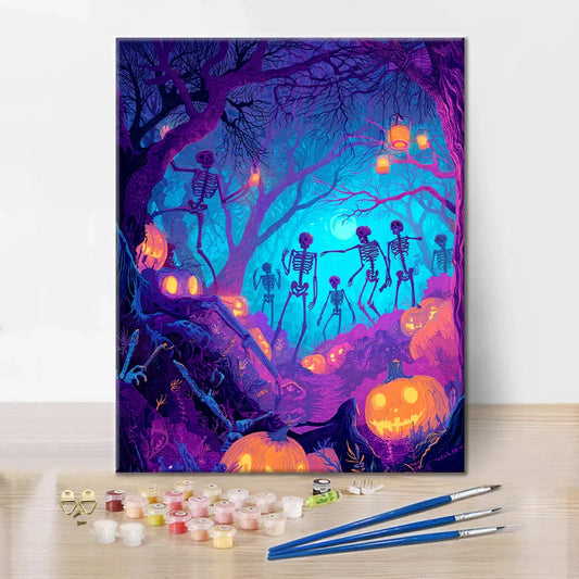 Skeletons Party - Paint by Numbers