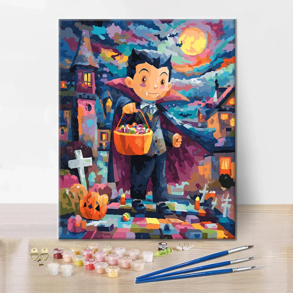 Vampire Child - Paint by Numbers