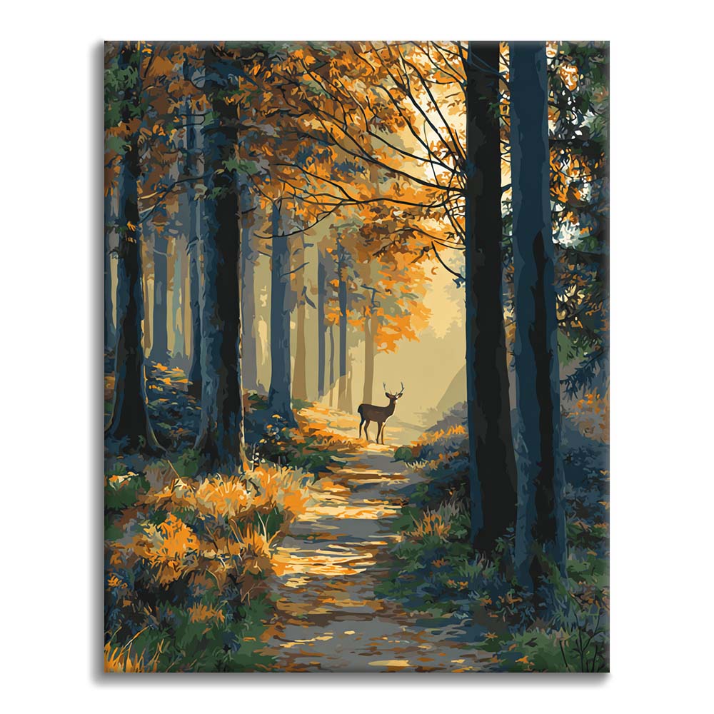 Autumn Forest Path - Paint by Numbers