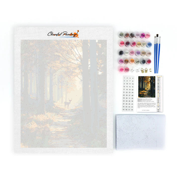 Autumn Forest Path - Paint by Numbers