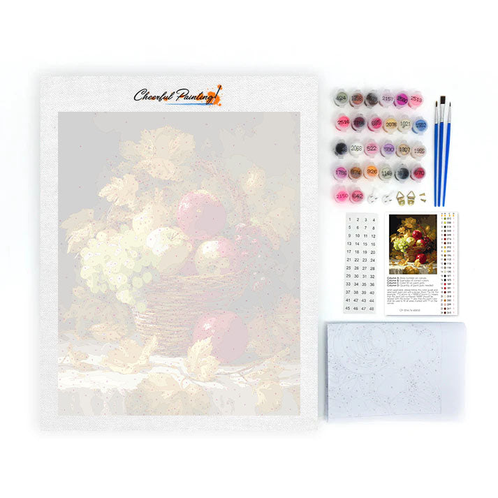 Autumn Fruit Basket - Paint by Numbers