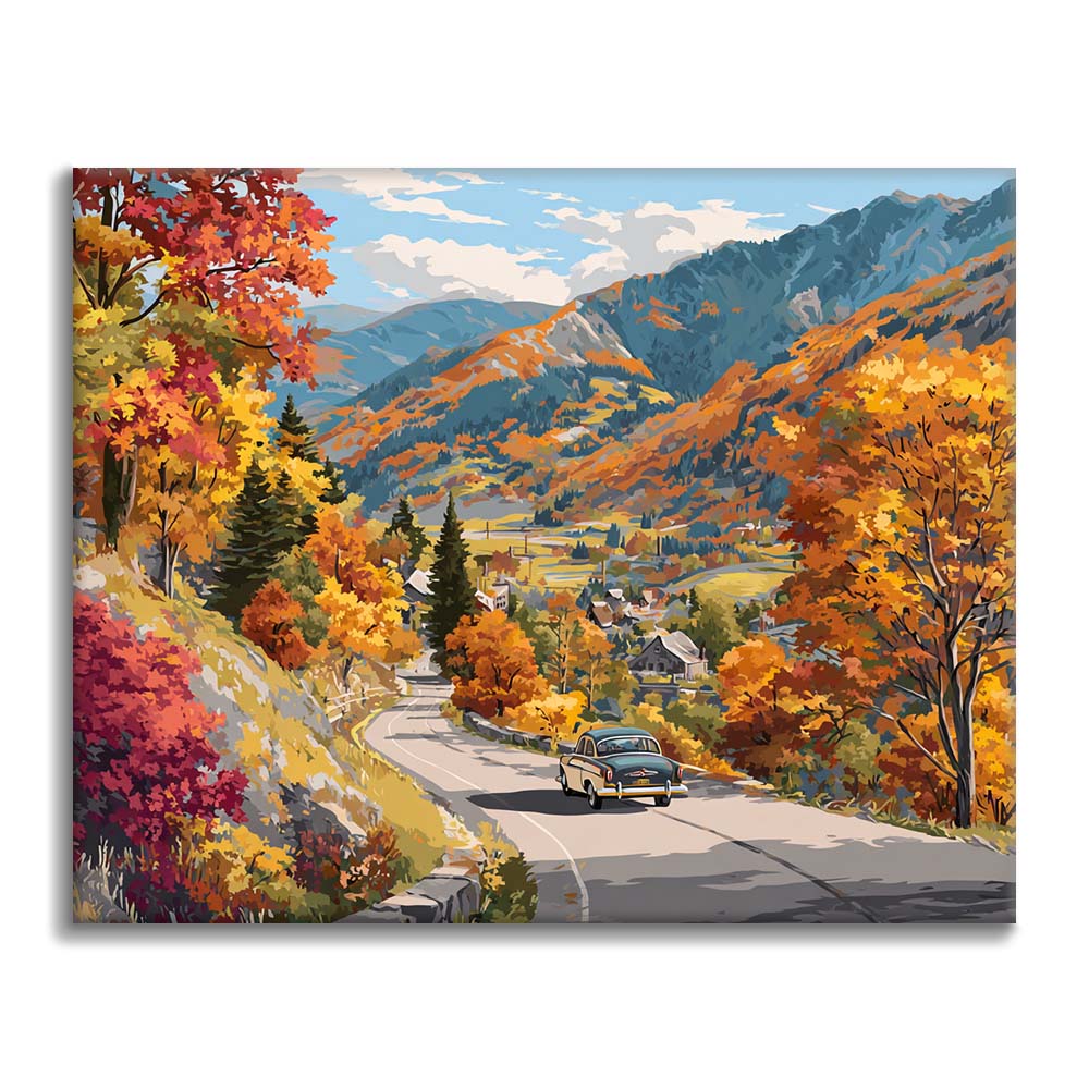 Autumn Road Trip - Paint by Numbers