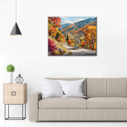Autumn Road Trip - Paint by Numbers