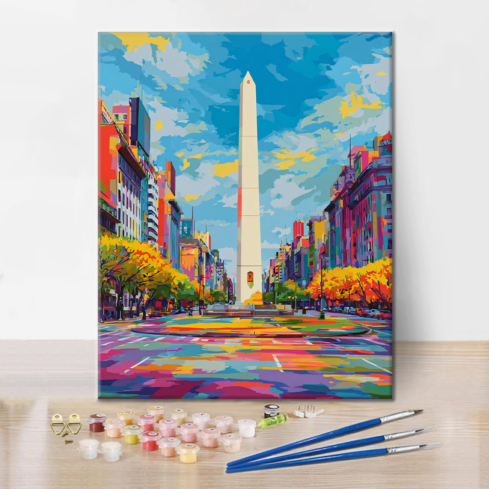 Buenos Aires Obelisk - Paint by Numbers