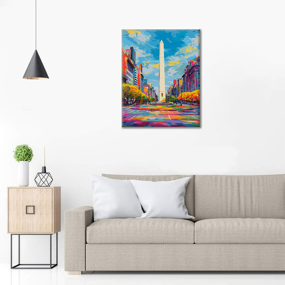 Buenos Aires Obelisk - Paint by Numbers