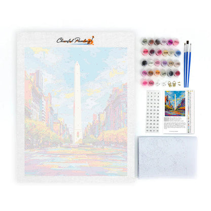 Buenos Aires Obelisk - Paint by Numbers