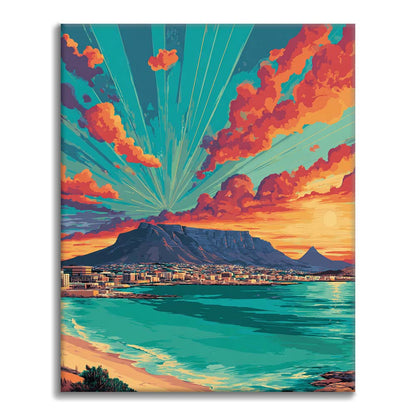 Cape Town Sunset - Paint by Numbers