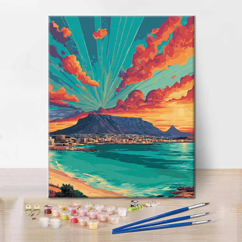 Cape Town Sunset - Paint by Numbers
