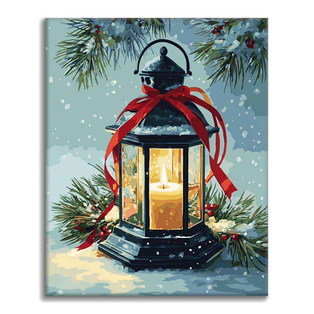 Christmas Lantern - Paint by Numbers
